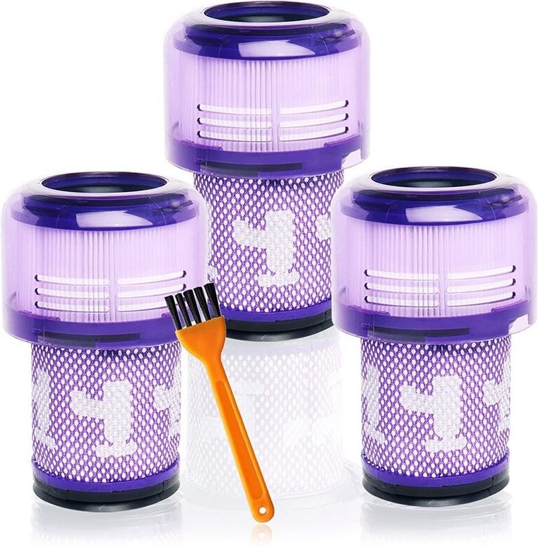 3 pack Ersatzfilter für V12 Detect Slim Kabelloser Staubsauger und Staubsauger, Vergleich mit Teil 971517-01