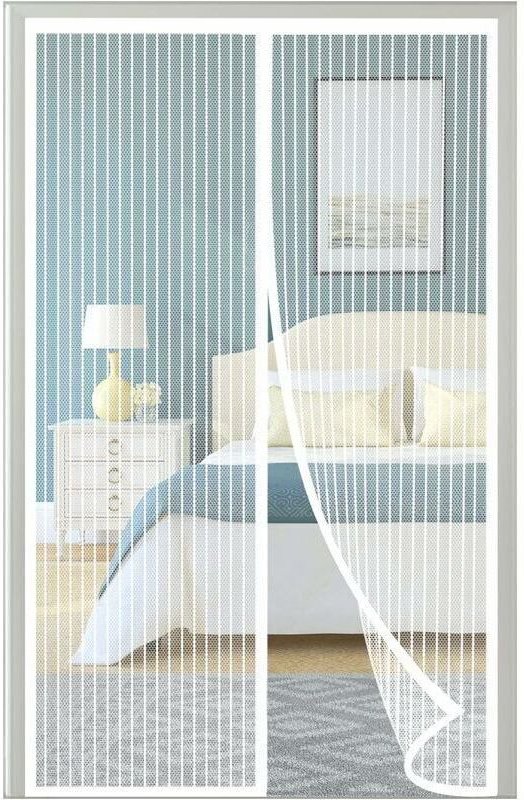 Magnetisches Moskitonetz für Türen und Fenster, 120 x 210 cm, magnetischer Moskitonetzvorhang mit automatischem Verschlu...