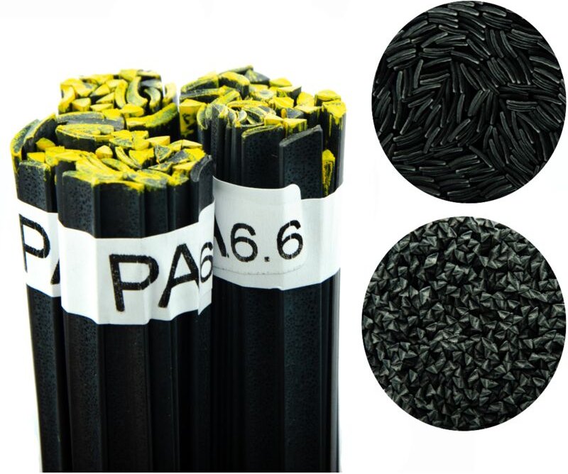 Rosfix PA 6.6 Schweißstab – Kunststoff-Schweißdraht Schwarz 100g Drähte 42cm, 8mm Band, 3,5mm Dreieck Für Kühler, Ventil...