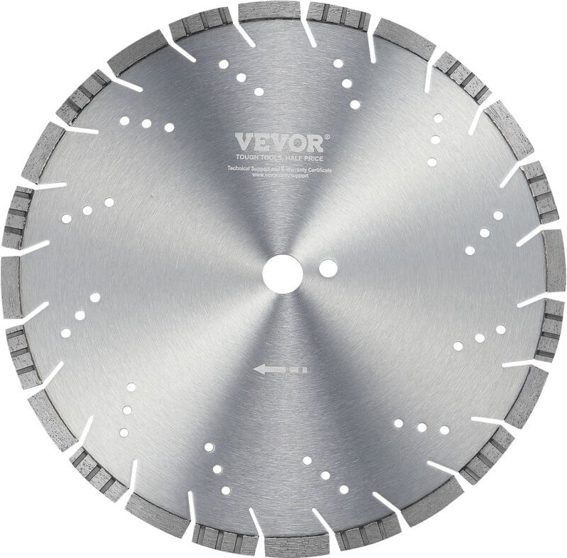Diamantsägeblatt, 14 Zoll/350 mm Betonsägeblatt für Nass- oder Trockenarbeiten, 0,47 Zoll/12 mm Diamantsegmentsägeblatt ...