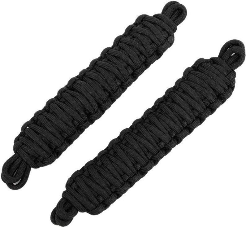 ZDETGU Set mit 2 verstellbaren Autotür-Rückhaltegurten, Oxford-Gewebe, Rot und Schwarz, für TJ 1997-2006 (Schwarz)