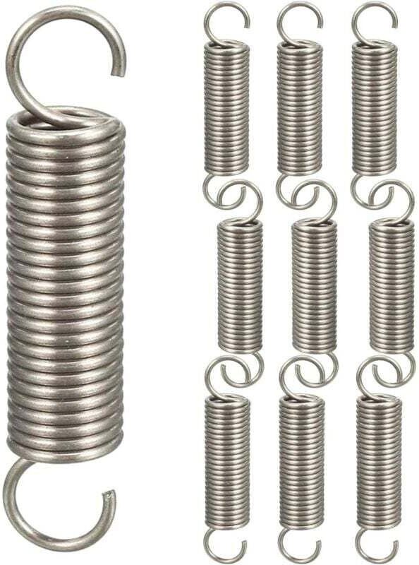 10 Stück Doppelhaken-Zugfedern, Druckfedern-Sortiment, Hakenfedern, 1,21145 mm