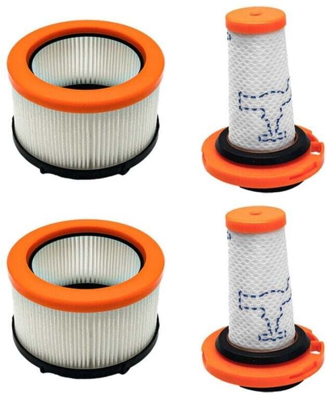 Set mit 4 Filtern für Rowenta X-FORCE FLEX 9.60, Filter für Rowenta X-FORCE FLEX 9.60 und