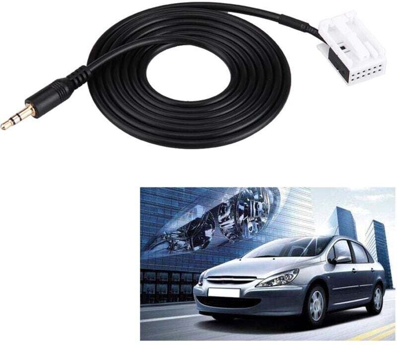 AUX-Kabel, Kfz-Audio-Zusatzkabel mit Radioausbauwerkzeug für C2 C5 307308407