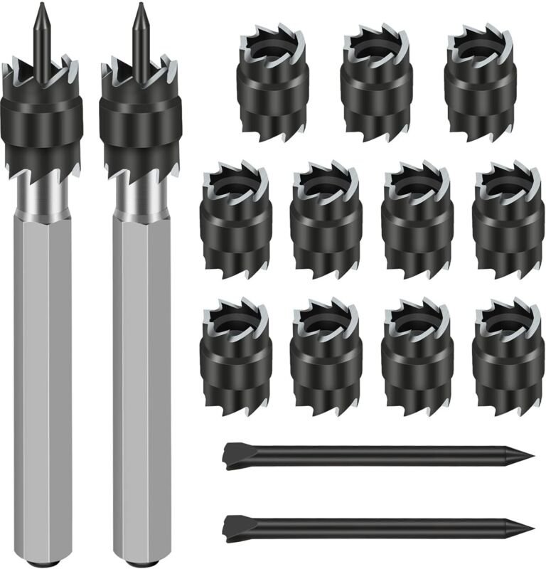Set mit 15 Punktschweißbohrern, 3/8" HSS-Bohrer mit Lösungsmittelspitze, für elektrische Bohrmaschinen, Sechskantbohrung...