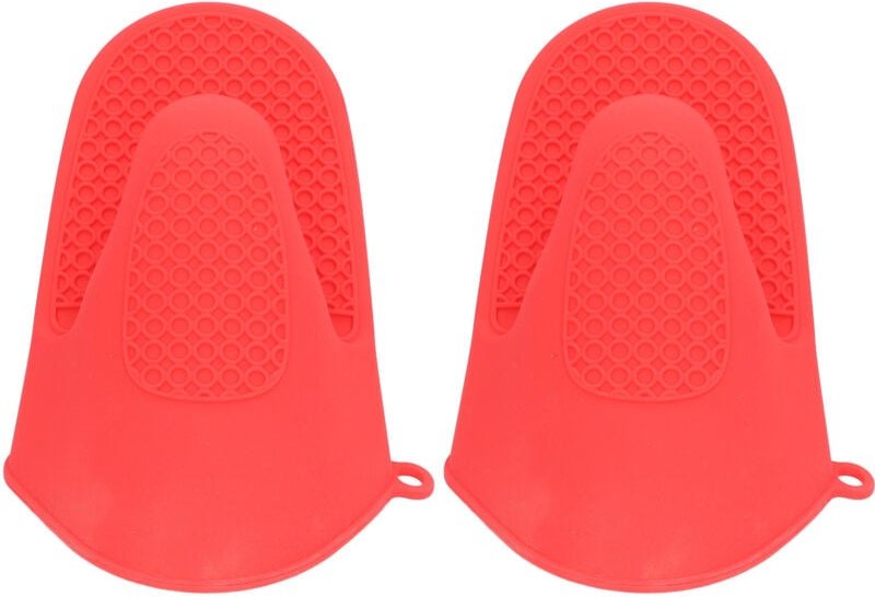 Set mit 2 Silikon-Ofenhandschuhen, hitzebeständig, verdickte Mini-Ofenhandschuhe, Verbrühungsschutz, Küchenhandschuhe, T...