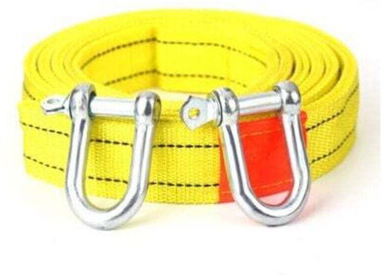 Corde de treuil électrique pour voiture 5M 5T Corde de remorquage pour véhicule tout-terrain avec crochet en forme de U ...