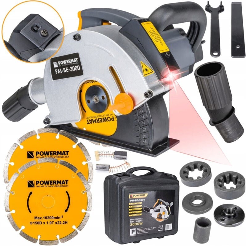 Elektrischer Doppelscheiben-Betonfräser mit 3000-W-Laser + 2 Scheiben im Angebot