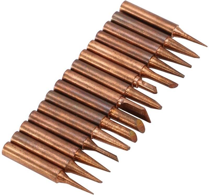 15 Stück 900M-T bleifreie Kupfer-Lötspitzen als Ersatz für Lötstationen 936, 937, 938, 969, 8586