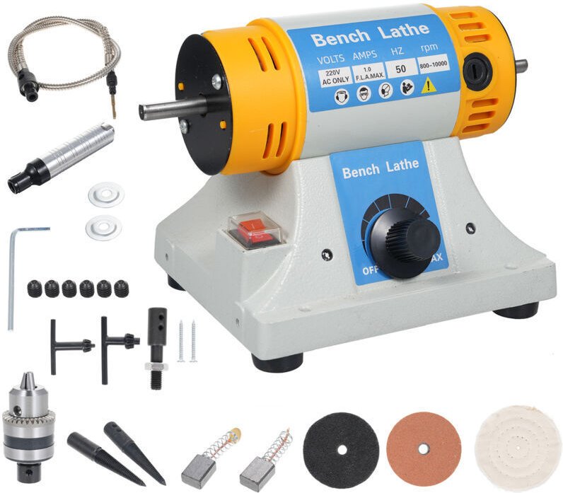 320-W-Tischpoliermaschine, 10.000 U/min, kleine Holzgravurmaschine, elektrische Schmuckschleifmaschine, Schleifmaschine ...