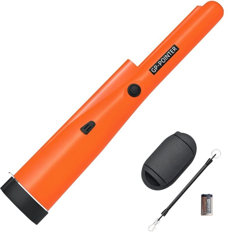 Outsunny - Metalldetektor für Erwachsene, Tragbar Ortungsgerät mit led Indicator, Spule, Wasserdichter Metall Pin Pointe...