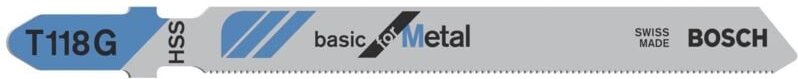 Bosch - Accessories 2608631012 Stichsägeblatt t 118 g Basic for Metal, 5er-Pack 5 St.