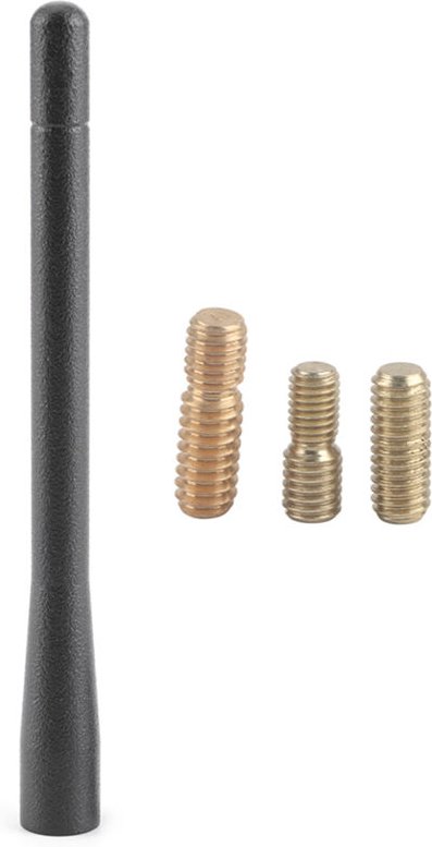 Eosnow 4,7in Auto Kurzantennen Aluminiumlegierung Universal AM/FM Mast für Chevy Silverado 1500 07-19