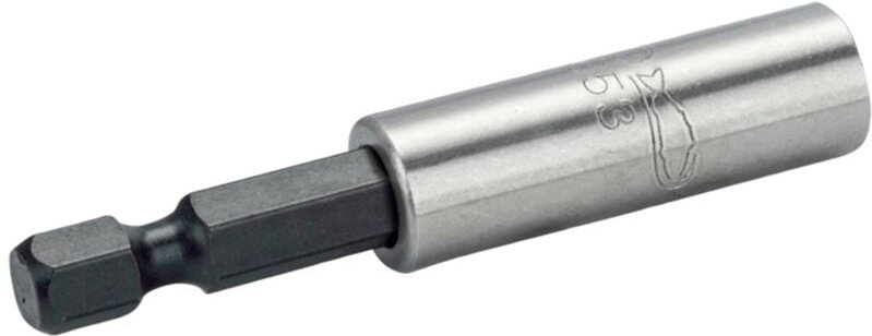 Bahco 1/4 Magnetischer Universal-Bithalter mit Haltering, Sechskant 60 mm - 5 Stk./Kunststoffbox