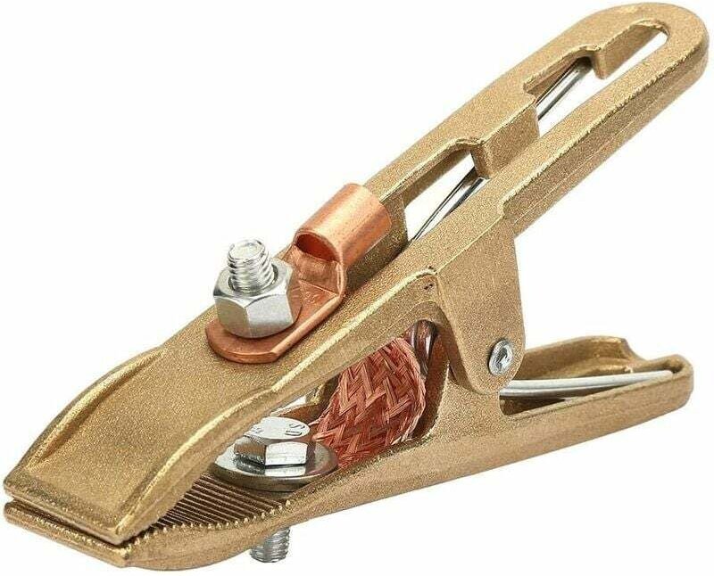 Schweißmasseklemme, 500A Hochleistungs-Messingbacke, Schweißmasseklemme für Schweißgerät und Schweißmaschine (260A/300A/...