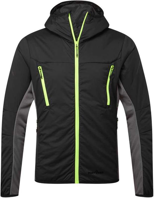Portwest EV4 Isolierende Hybridjacke Lang Schwarz 3XL