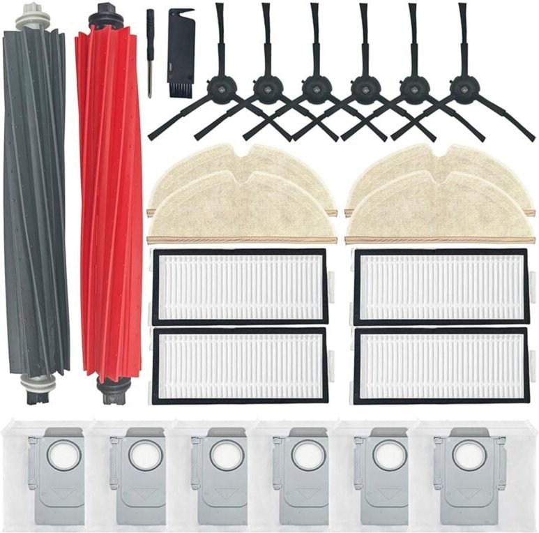 Für Q5 Pro Wichtigsten Seite Pinsel Hepa-Filter Mopp Tuch Staub Taschen