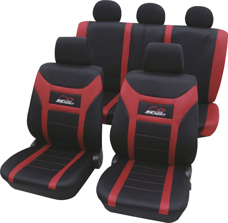 22927 Sitzbezug Polyester Rot Fahrersitz, Beifahrersitz, Rücksitz - Hp Autozubehör