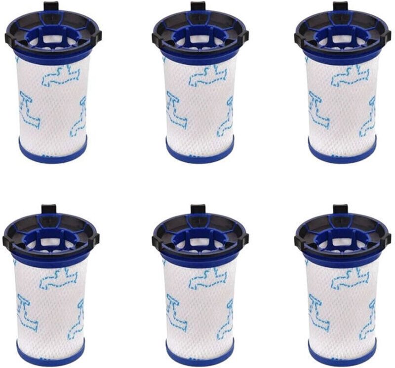 Ersatzfilter kompatibel mit Rowenta Air Force 360 und Tefal Air Force 360 – 6er-Packung