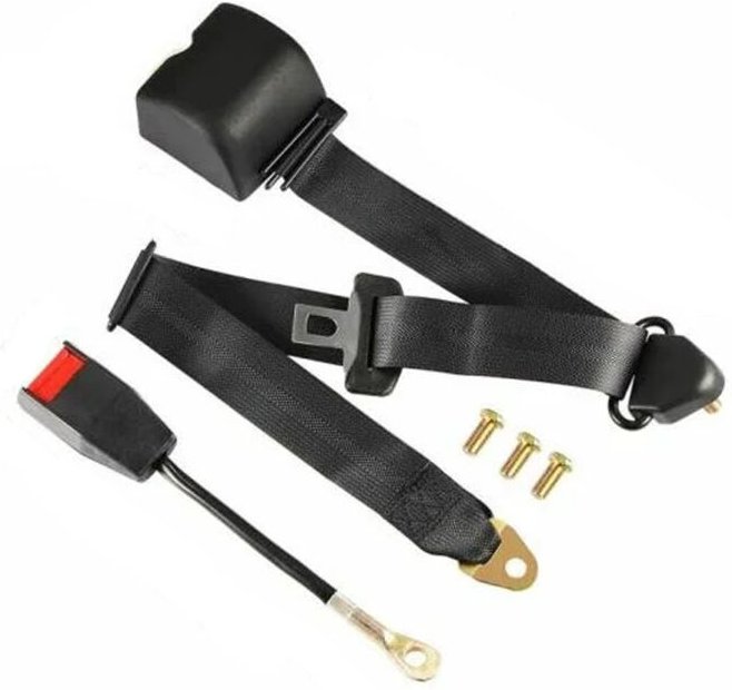Universeller 3-Punkt-verstellbarer Fahrzeug-Sicherheitsgurt, Auto-Auto-Sicherheitsgurt + Schrauben