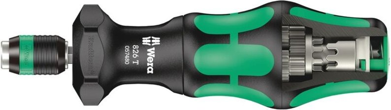 826 t Kraftform Turbo Bits-Handhalter mit Rapidaptor Schnellwechselfutter, 1/4 x 146 mm - Wera