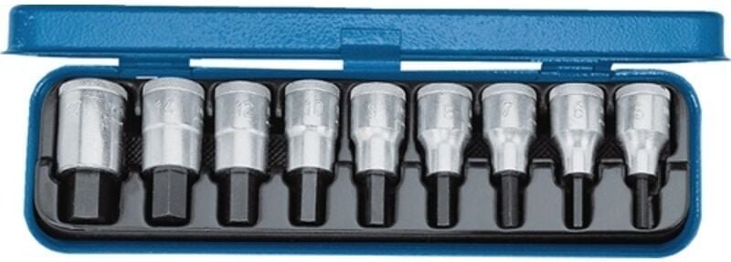 Steckschlüssel-Bit-Einsatz-Set 1/2' (12.5 mm) 9teilig 6156250 - Gedore