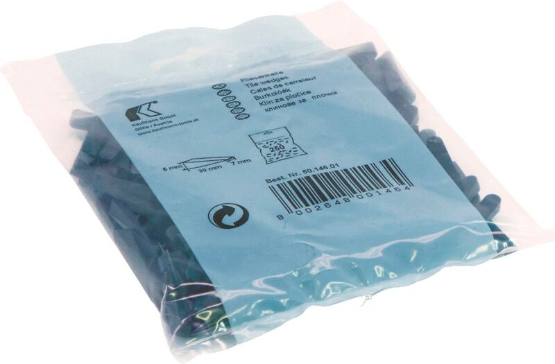 Fliesenkeile aus Plastik 30 x 7 x 5 x 0 mm (250 Stück) - Kaufmann