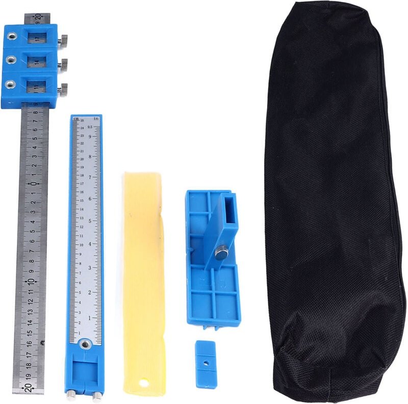 Hamwesh Montagelehre für Schrankbeschläge, verstellbare Bohrschablone aus Aluminiumlegierung für die Montage von Tür- un...