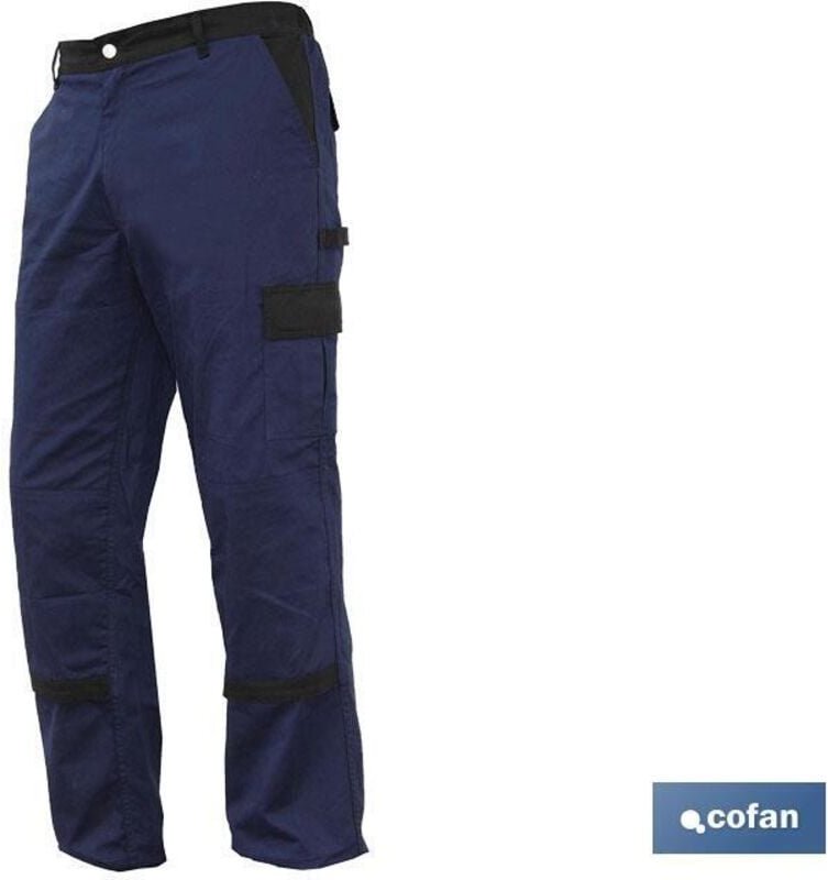 Jano Slim Fit Flexible Arbeitshose Marine/Schwarz T-62