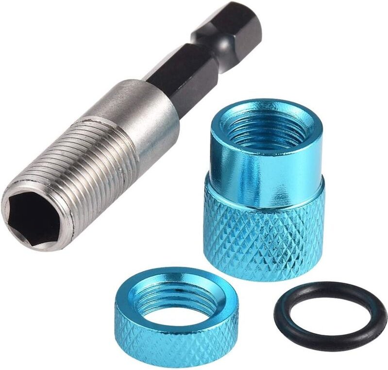 Tiefenverstellbarer Schraubendreher-Bithalter, 1/4"-Sechskantschaft mit magnetischer Spitze und gehärtetem Schaft, Schne...