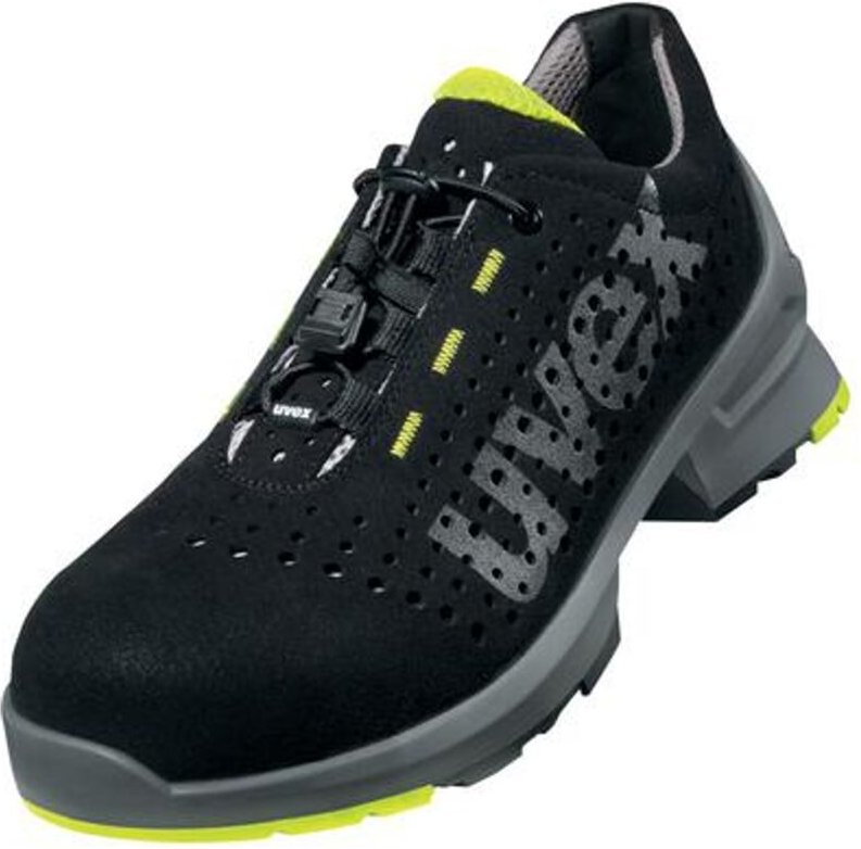 UVEX Sicherheitshalbschuh uvex 1 8543 S1 ESD SRC DGUV W14 Gr. 45 schwarz/lime