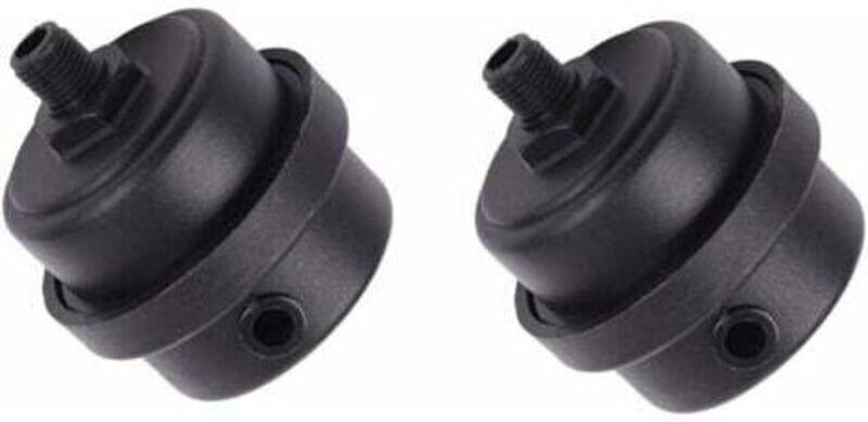 Set mit 2 geräuscharmen Filtern für Luftkompressoren, Kunststoffgehäuse, Kolbenschalldämpfer für Ventilatoren, Luftkompr...