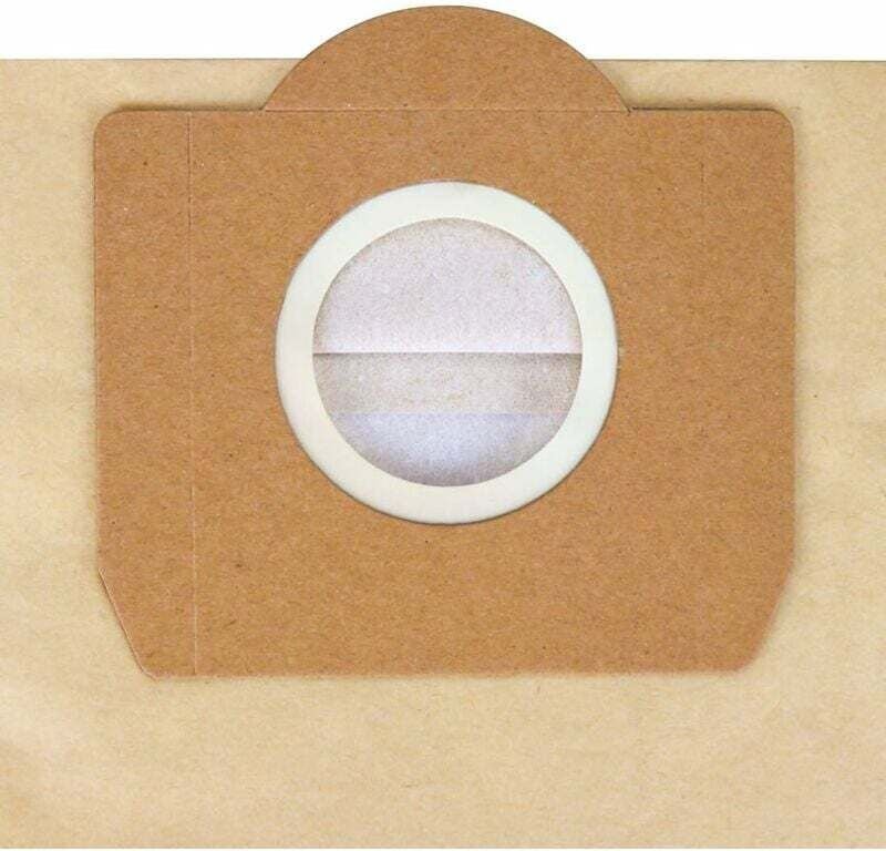 Bolsas para aspiradoras Karcher WD3, WD3P, MV3 - 5 paquetes de bolsas de filtro de papel de repuesto para aspiradoras en...