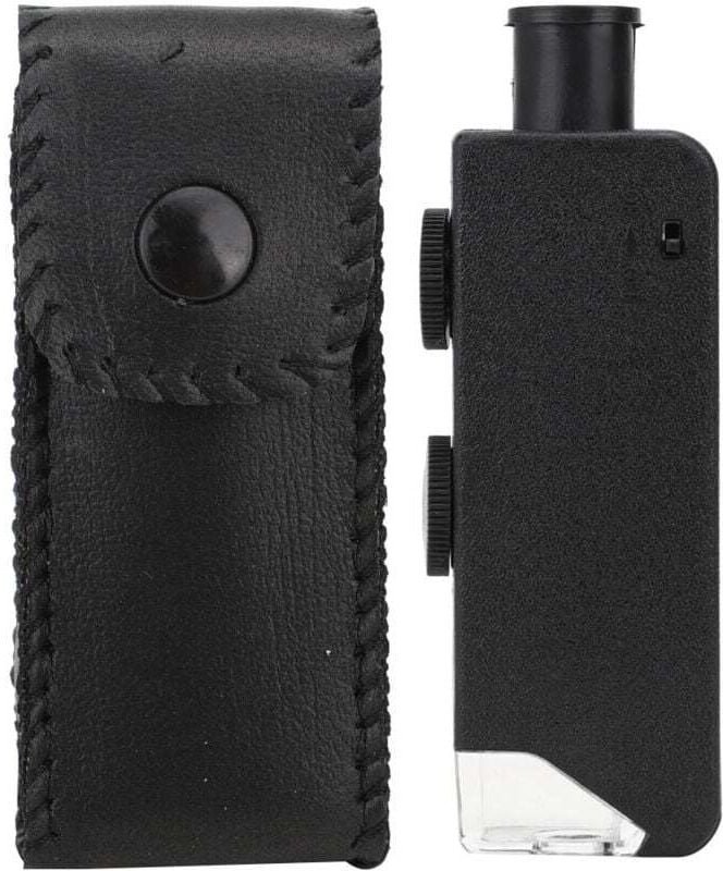 Verstellbares, tragbares LED-Taschenmikroskop mit 60-100-facher Vergrößerung, Mini-Lupe zur Beobachtung