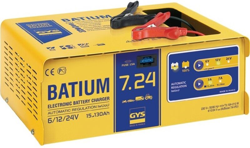 GYS - batium 7.24 024502 Automatikladegerät 6 v, 12 v, 24 v 11 a 11 a