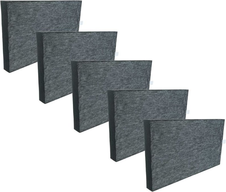 vhbw 5x HEPA Filter kompatibel mit Sharp KC-860U, KC860EW, KC-A60E, KC-C150E, KC-860E Luftreiniger - Ersatz-Filter