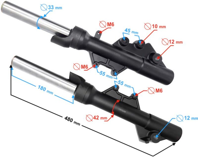 B-Max 125 Stoßdämpfer vorne