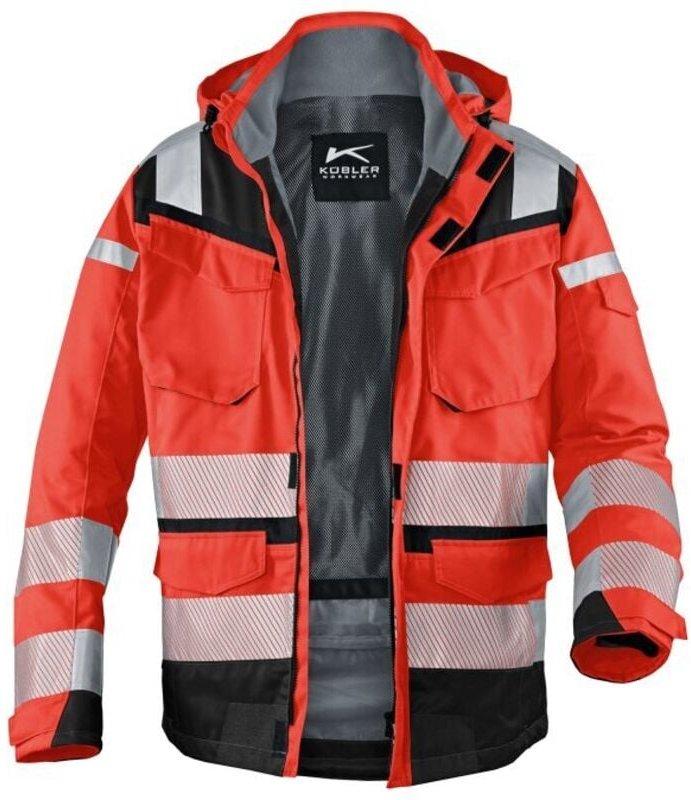 Kübler Workwear - Kübler Wetterjacke reflectiq sympatex psa 2 warnrot/schwarz Gr. 3XL