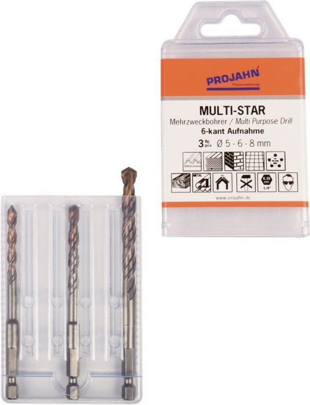 Multi-Star Satz 3-tlg. 6-kant 5, 6, 8 mm - Projahn