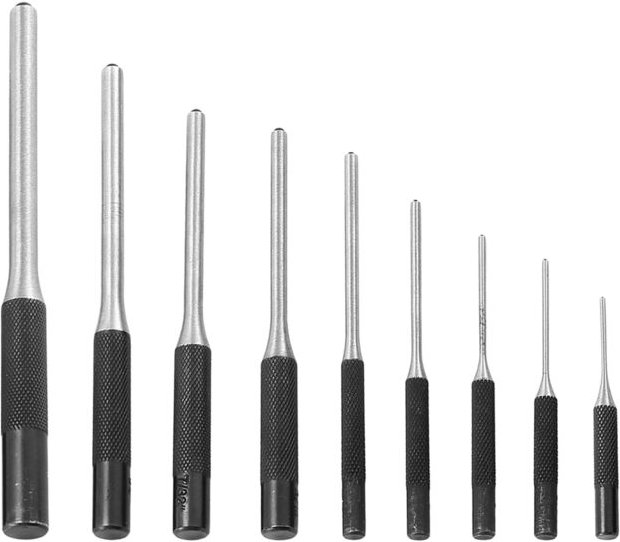 9-Stück Aufstellen Runde Teile Rolle Stift Set Werkzeug Bolzen Fang Kit