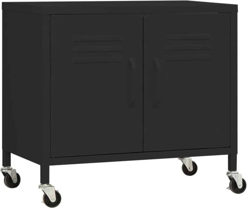 Lagerschrank Schwarz 60x35x56 cm Stahl - Gbly