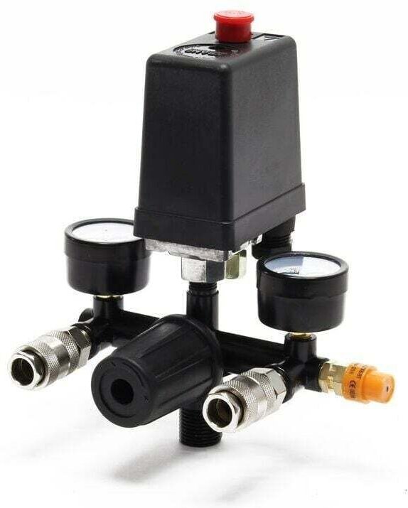 Régulateur de pression avec pressostat pour compresseur - Pressostat 2 afficheurs