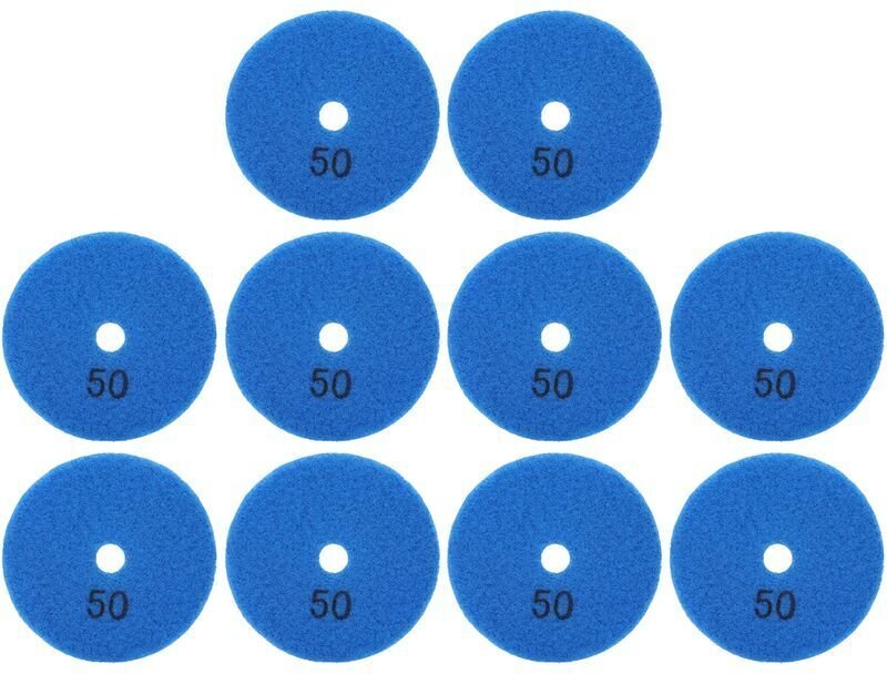 Vtizikl Tampons de Ponceuse, Disques de Ponçage 10 Pièces 3 Pouces, Tampons Polissant Le Diamant de Polissage Pour Pierr...