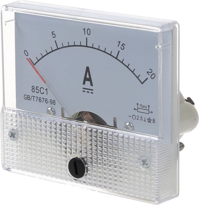 Tlily - Neu 20A Analog Ampere Panelmeter Strom