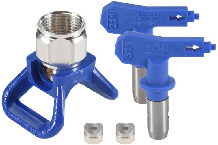3 StüCk Spritzen DüSen Luftlos Farbe SprüHer Schutz Sitz für SprüHen DüSe (211,311)