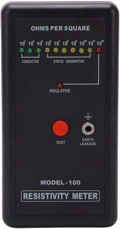 Widerstandstester Selbstkalibrierung Oberflächenwiderstandstester Oberflächenwiderstandsmessgerät Hoher Widerstandsmesse...