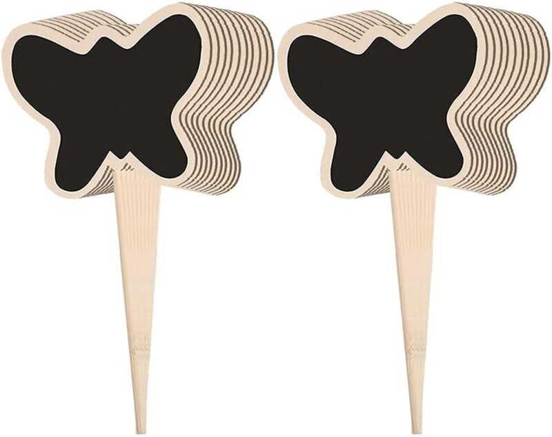 Gemüsebeet, 20 Stück Schiefer-Pflanzenetiketten, Holz-Pflanzenetiketten, Umweltschutz, für Garten, Samen, Bäume, Kräuter...