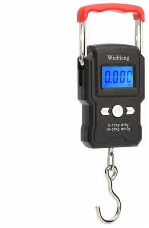 Hängende Hakenwaage 50 kg/5 g – Doppelte Präzision + hintergrundbeleuchtetes LCD-Display – Genaue Messung – Für Lager un...