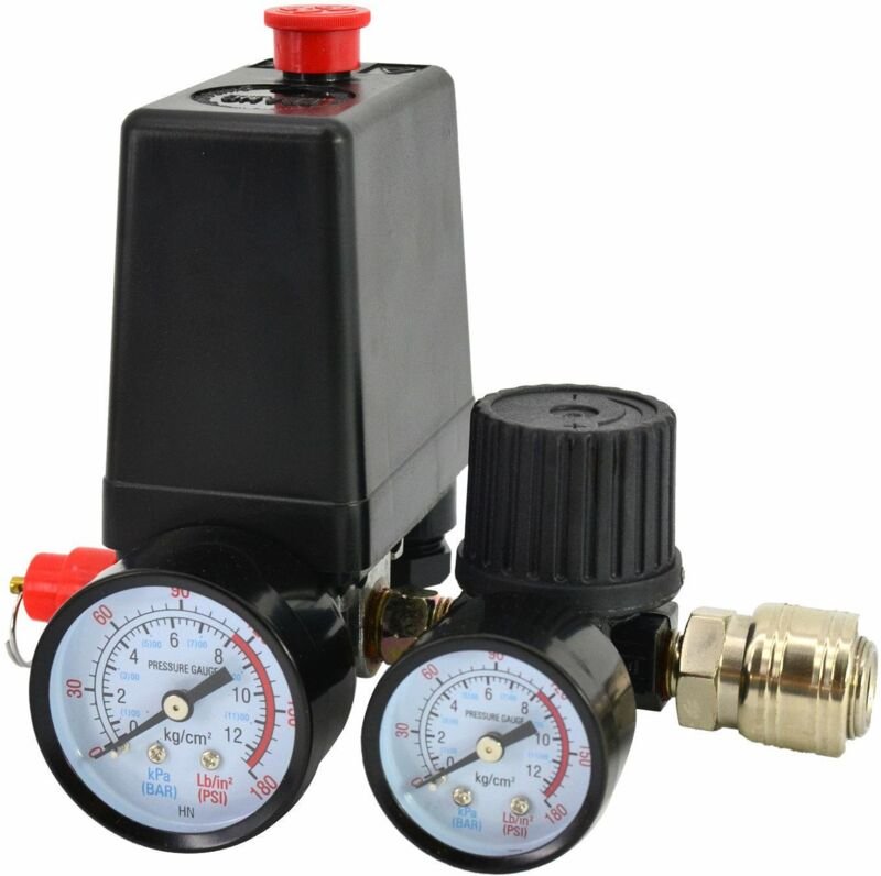 AWTOOLS Kompressor-Druckschalter 230V 1 Eingang 1/4"