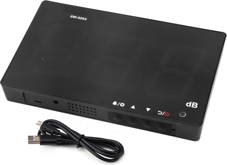 Zoternen SW-525A USB-Schallpegelmesser zur Wandmontage, LCD-Digital, 30–130 dB